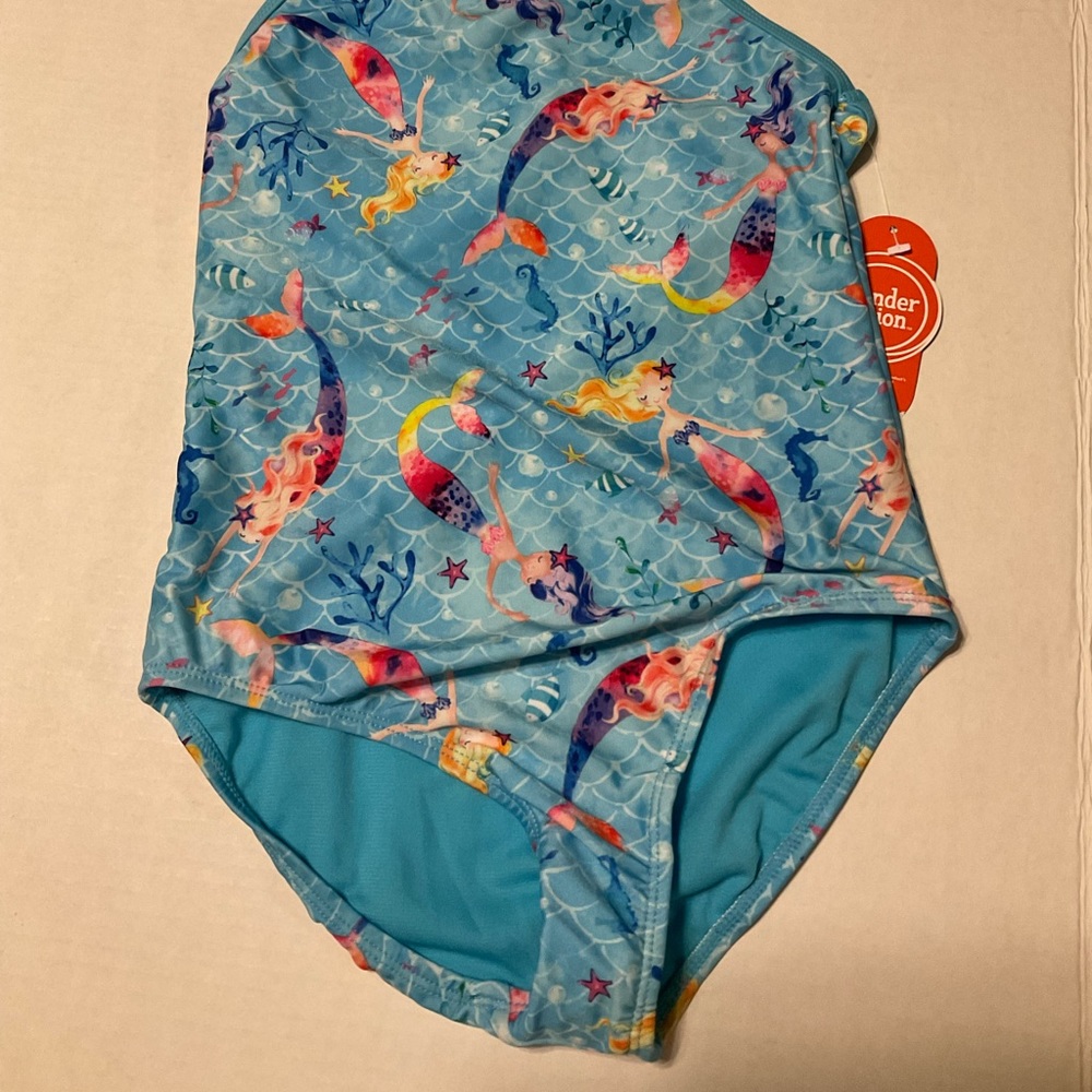 NWT Wonder Nation Mermaid Bathing Suit One piece Size M